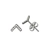 Stainless steel ear stud Surgical Steel 316L