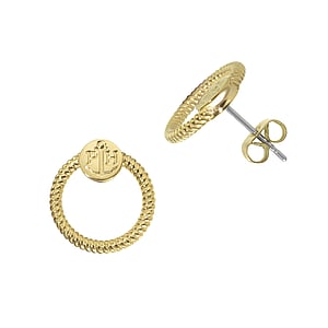 PAUL HEWITT Stainless steel ear stud Surgical Steel 316L PVD-coating (gold color) Anchor rope ship