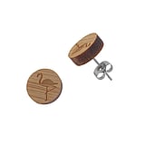 Pendientes fashion Acero quirrgico Madera guila Pjaro Ave