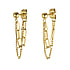 Fashion ear studs Surgical Steel 316L PVD-coating (gold color)