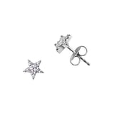 Stainless steel ear stud Surgical Steel 316L zirconia Star