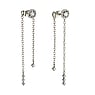 Fashion ear studs Surgical Steel 316L Crystal Flower