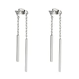 Fashion ear studs Surgical Steel 316L Crystal Triangle Stripes Grooves Rills