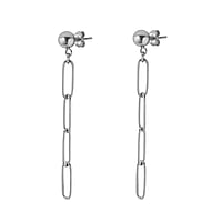 Fashion Ohrstecker aus Chirurgenstahl 316L. Durchmesser:6mm. Lnge:50mm. Glnzend.