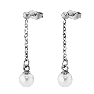 Fashion ear studs Surgical Steel 316L Synthetic Pearls