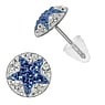 Stainless steel ear stud Surgical Steel 316L Crystal PVC Star
