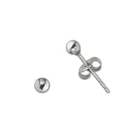 Stainless steel ear stud out of Surgical Steel 316L. Diameter:3mm.