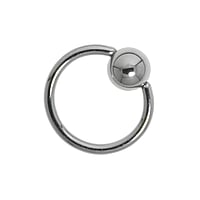 Dunne piercing uit Chirurgisch staal 316L. Doorsnede:1mm.