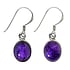 Silver earrings with stones Silver 925 Amethyst