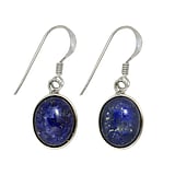 Steen Silver oorbellen Zilver 925 Lapis lazuli