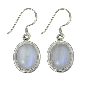 Silver earrings with stones Silver 925 Moonstone