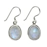 Silver earrings with stones Silver 925 Rainbow Moonstone