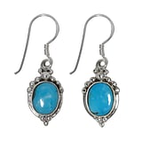 Silver earrings with stones Silver 925 Turquoise