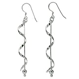 Pendientes de plata Plata 925 Espiral Ola