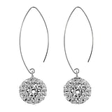 Silver earrings Silver 925 Crystal