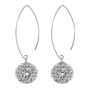 Silver earrings Silver 925 Crystal