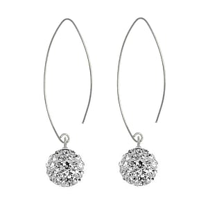 Silver earrings Silver 925 Crystal