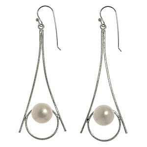 Silver earrings with pearls Silver 925 Fresh water pearl