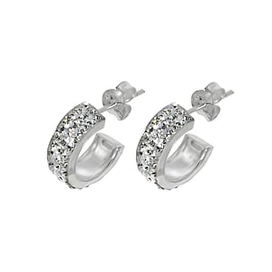 Silver ear studs Silver 925 Crystal