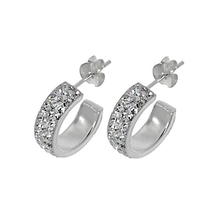 Silver ear studs Silver 925 Crystal