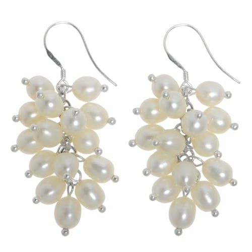 Wedding Peach Orecchini Pendenti A Goccia Con Perla Akoya Acqua Dolce Bianca - Argento, Fatti A Mano, Senza Nickel Orecchini Perle Pendenti - Foto 11