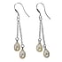 Silver earrings with pearls Silver 925 Fresh water pearl Drop drop-shape waterdrop