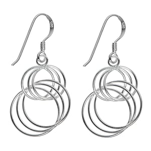 Silver earrings Silver 925 Eternal Loop Eternity