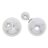 Silver ear studs Silver 925 Synthetic Pearls