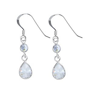 Silver earrings Silver 925 zirconia Drop drop-shape waterdrop