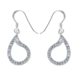 Silver earrings Silver 925 Crystal Drop drop-shape waterdrop