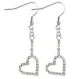 Pendientes fashion Latn al rodio Cristal Corazn Amor