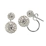 Silver ear studs Silver 925 Crystal