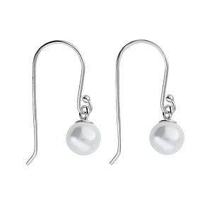 Pendientes de plata con perlas Plata 925 Perla sinttica