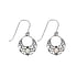 Silver earrings with stones Synthetic opal Silver 925 Heart Love Tribal_pattern