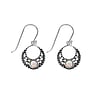 Silver earrings with stones Synthetic opal Silver 925 Tribal_pattern