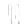 Silver earrings Silver 925 Synthetic Pearls