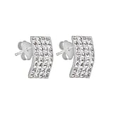 Silver ear studs Silver 925 Crystal