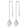 Fashion dangle earrings Surgical Steel 316L Leaf Plant_pattern