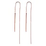 Fashion dangle earrings Surgical Steel 316L PVD-coating (gold color) Stripes Grooves Rills