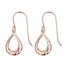 Silver earrings Silver 925 Gold-plated Drop drop-shape waterdrop Leaf Plant_pattern