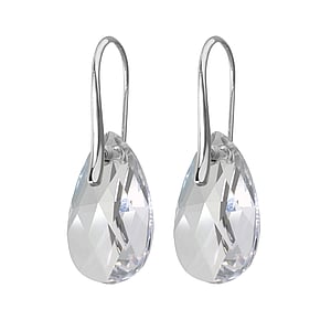 Silber Ohrhnger Silber 925 Premium Kristall Tropfen Tropfenform Wassertropfen
