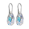 Silver earrings Silver 925 Premium crystal Drop drop-shape waterdrop