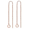 Fashion dangle earrings Surgical Steel 316L PVD-coating (gold color)