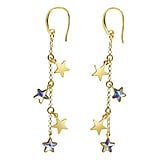 Silver earrings Silver 925 Gold-plated Premium crystal Star