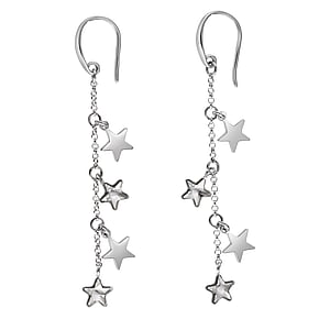 Silver earrings Silver 925 Premium crystal Star