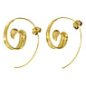 Shrestha Designs Silber Ohrhänger Silber 925 Gold-Beschichtung (vergoldet)