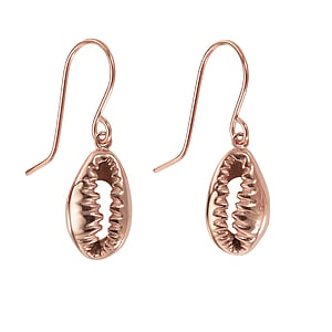 Fashion dangle earrings Surgical Steel 316L PVD-coating (gold color) Shell