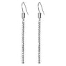 Fashion dangle earrings Surgical Steel 316L Crystal