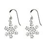 Silver earrings Silver 925 Snowflake
