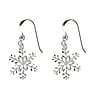 Pendientes de plata Plata 925 Copo de nieve